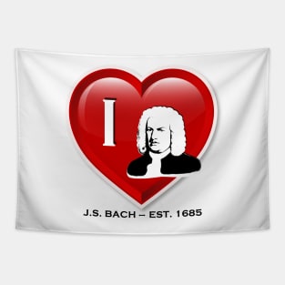 I love Johann Sebastian Bach Tapestry