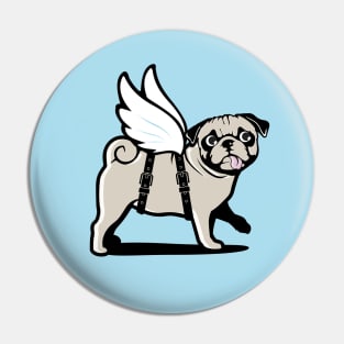 Pug with Wings Pin