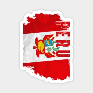 Peru flag, peruvian flag Magnet