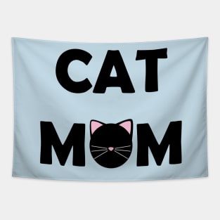 Cat Mom (Black) Tapestry