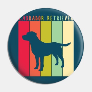 Retro Vintage Labrador Pin