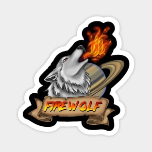 Fire Wolf Logo Magnet