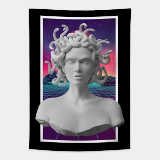 Aesthetic Vaporwave Statue - Medusa v2 Tapestry