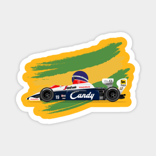 Ayrton Senna's Toleman 183 Illustration Magnet