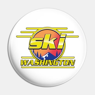 Ski Washington logo Pin