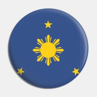 Philippines Sun and Stars by AiReal Apparel Pin