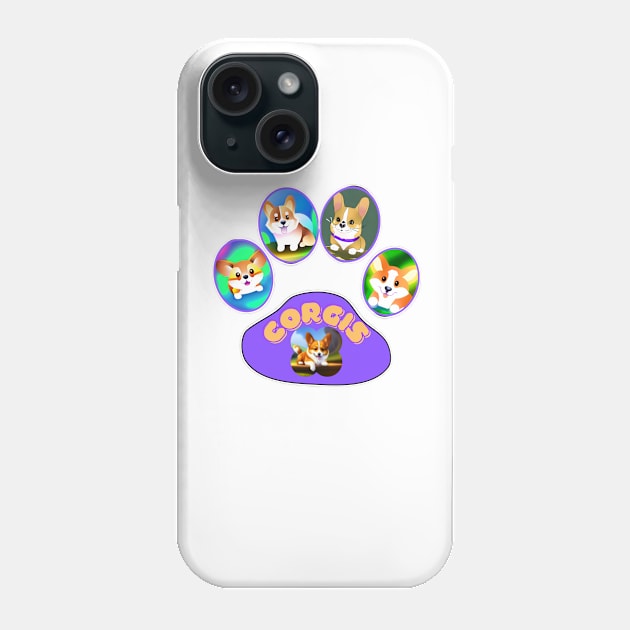 Cute Corgis Phone Case by Sanarnos