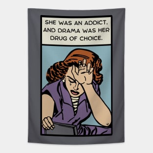 Comic Woman Needs Drama Tapestry