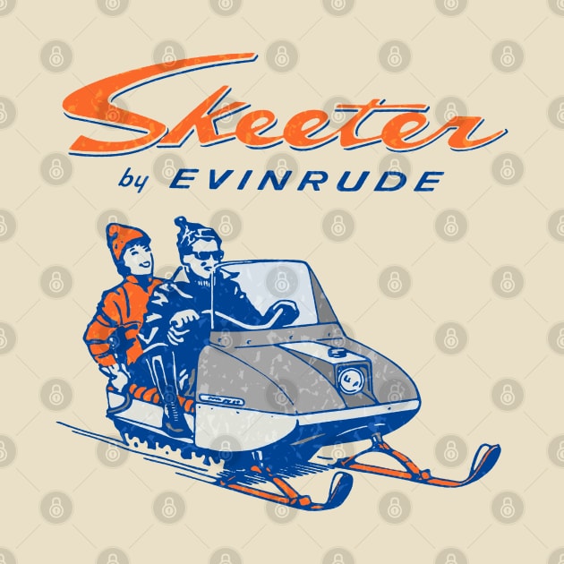 Evinrude Skeeter Snowmobiles by Midcenturydave