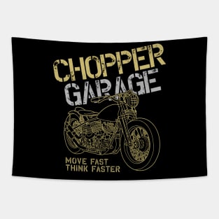 Chopper garage Tapestry