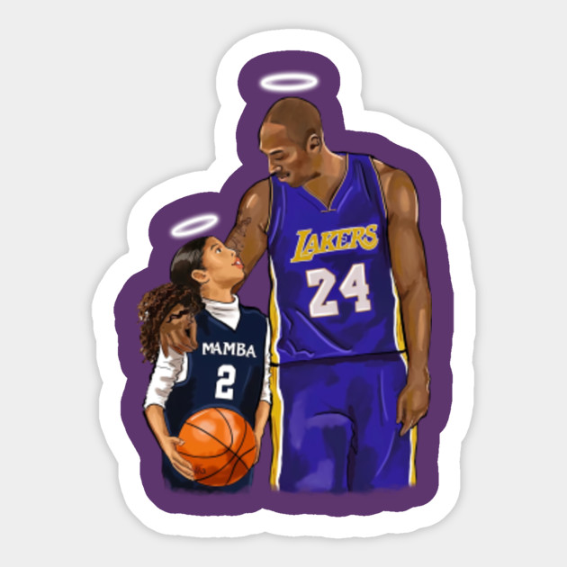 Rip Kobe Bryant and Gigi Bryant - Kobe Bryant - Sticker | TeePublic