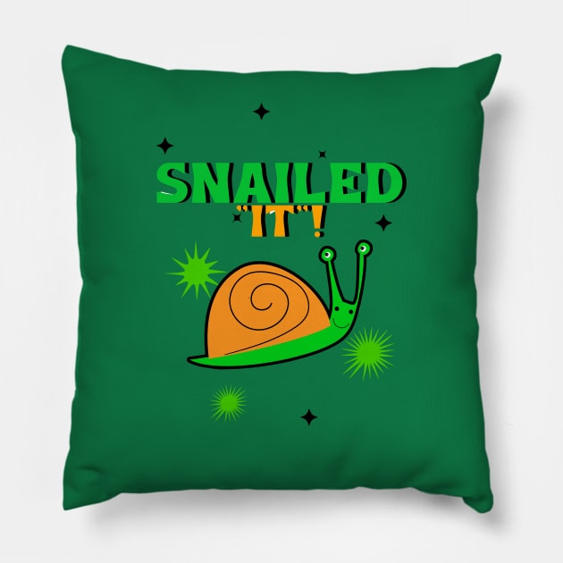 CUTE Snail Pillow by SartorisArt1