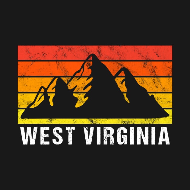 Retro Vintage West Virginia USA by JKFDesigns