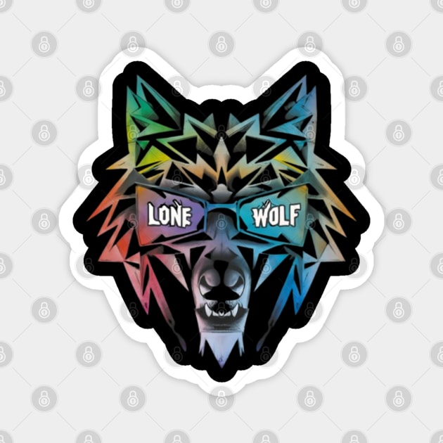Lone Wolf. Independent Warrior! Magnet by JumpRopeaDope