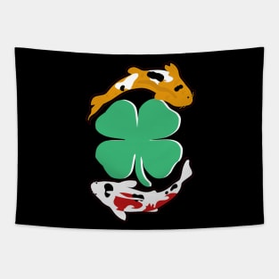 koi fish retro st patricks day tee Tapestry