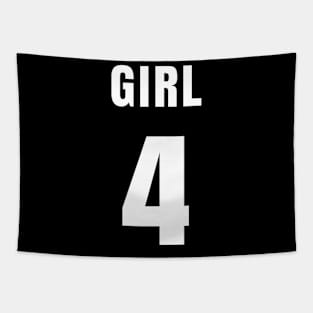 GIRL NUMBER 4 FRONT-PRINT Tapestry