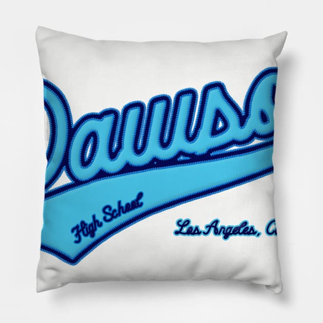 Dawson High School Pillow by RetroCheshire