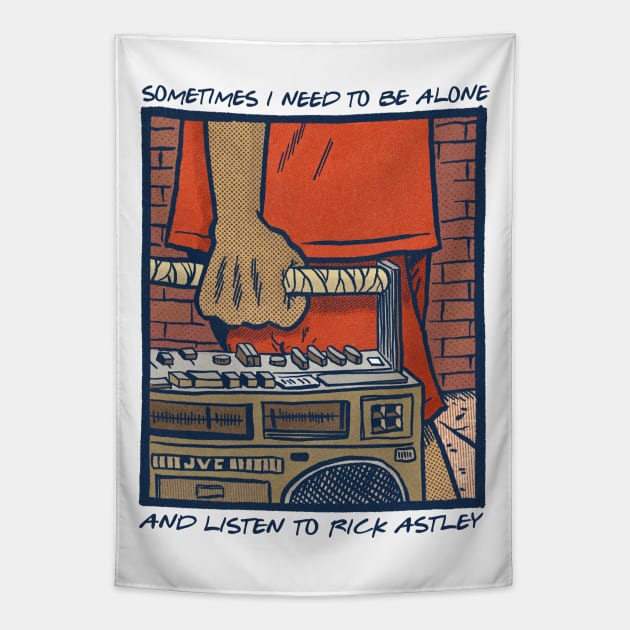 Rick Astley Retro Style Fan Design Tapestry by DankFutura