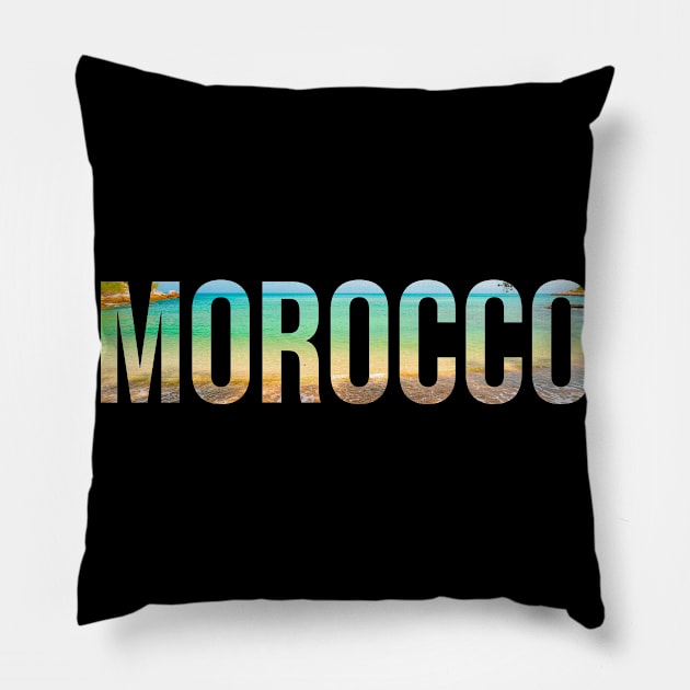 Morocco beach trip Pillow by SerenityByAlex