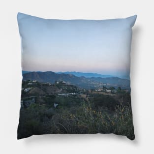 Runyon Canyon LA City View Pillow