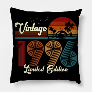 Vintage 1996 Shirt Limited Edition 24th Birthday Gift Pillow