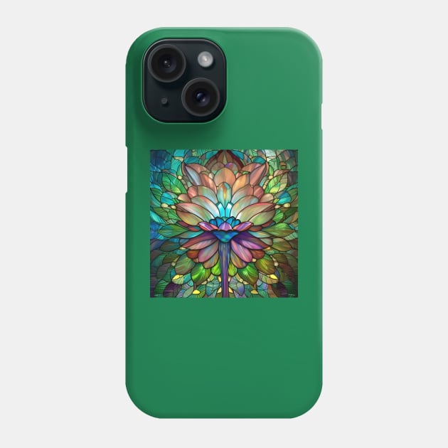 Stained Glass Lotus Flower Phone Case by Chance Two Designs