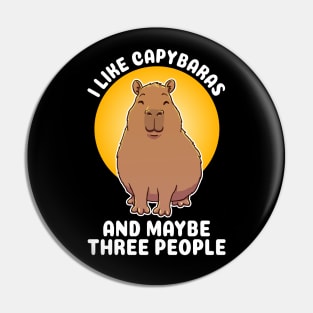 I like Capybaras and maybe three people Quote Pin