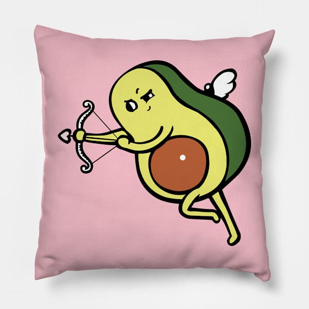 Avocado Cupid Pillow by huebucket