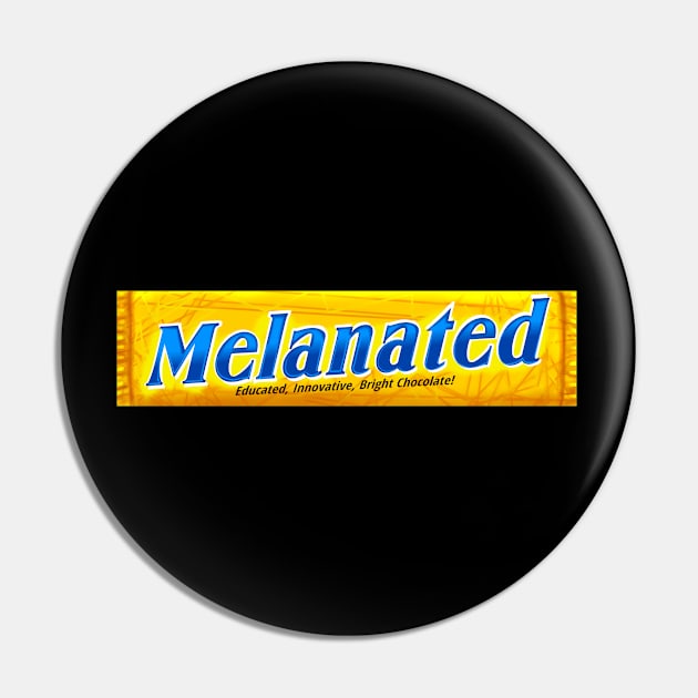 Melanated Bright Chocolate Pin by PointNWink Productions