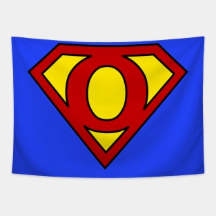 Superhero Symbol Letter O Tapestry