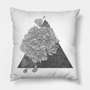 Pale Peonies Pillow