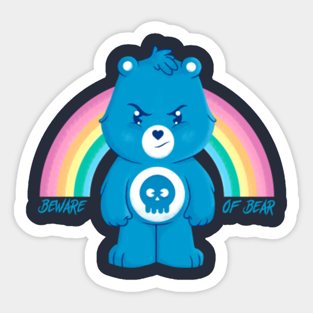 Beware of Bear Care Bears Sticker