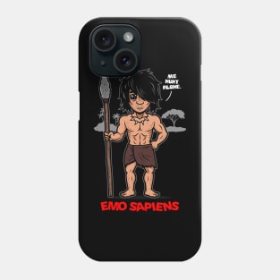 Emo Sapiens Funny Prehistoric Emo Homo Sapiens Funny Emo Meme Phone Case