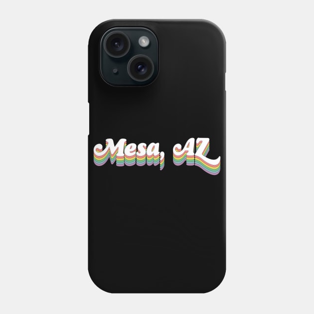 Mesa, Arizona /// Retro Typography Design Phone Case by DankFutura