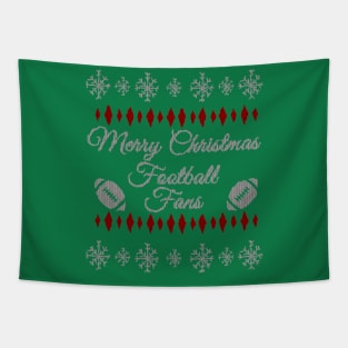 Ugly Christmas sweater Football fans Tapestry