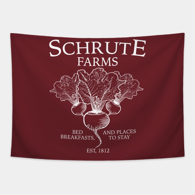 Schrute Farms Tapestry by coolab