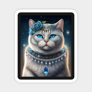 British Shorthair With Jewelry Magnet