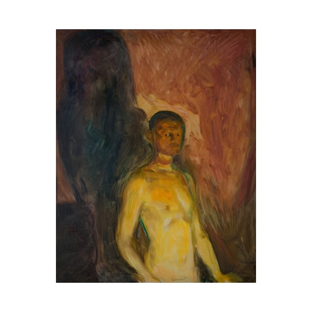 Self-Portrait in Hell by Edvard Munch by Classic Art Stall