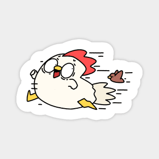 Runaway Chicken Magnet