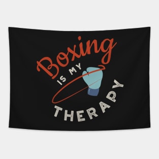 Boxing is My Therapy Tapestry