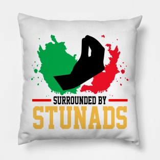 Surrounded By Stunads Hand Gesture Funny Italian Meme, funny Italian Phrases Gift Pillow