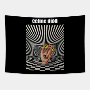 Illuminati Hand Of celine dion Tapestry