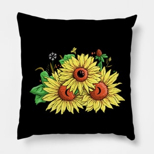 Sunflower Moonchild Pillow