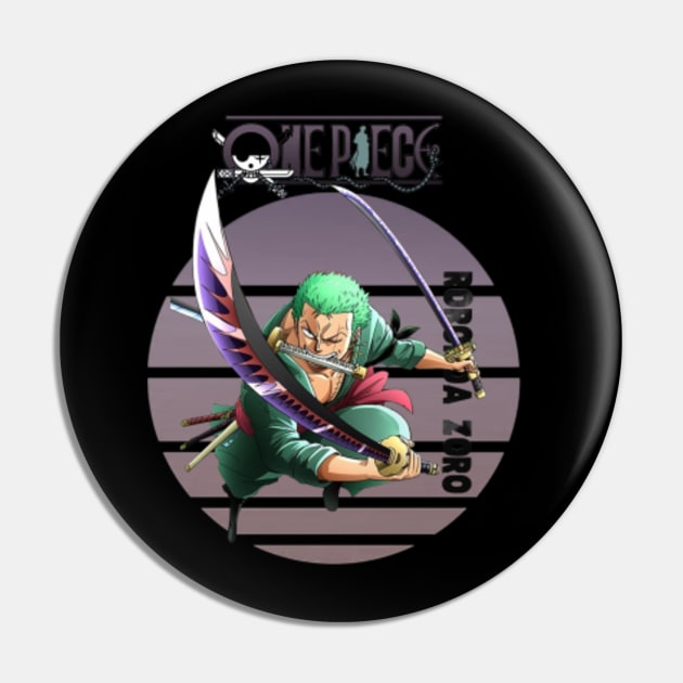 Roronoa Zoro One Piece Zoro One Piece Pin TeePublic