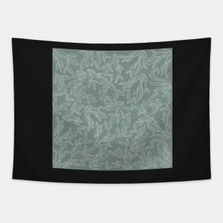 Blue Leaves Tapestry