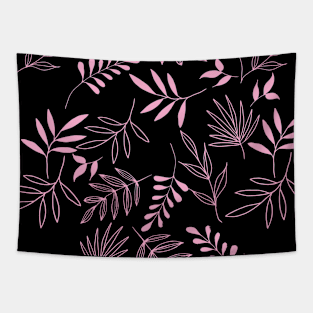 Light pink leaf pattern Tapestry