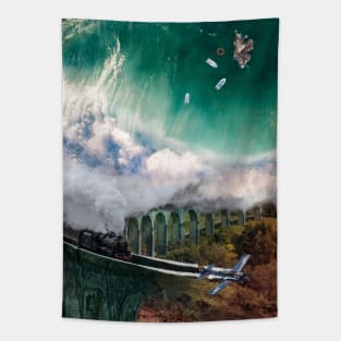 Surreal landscape Tapestry