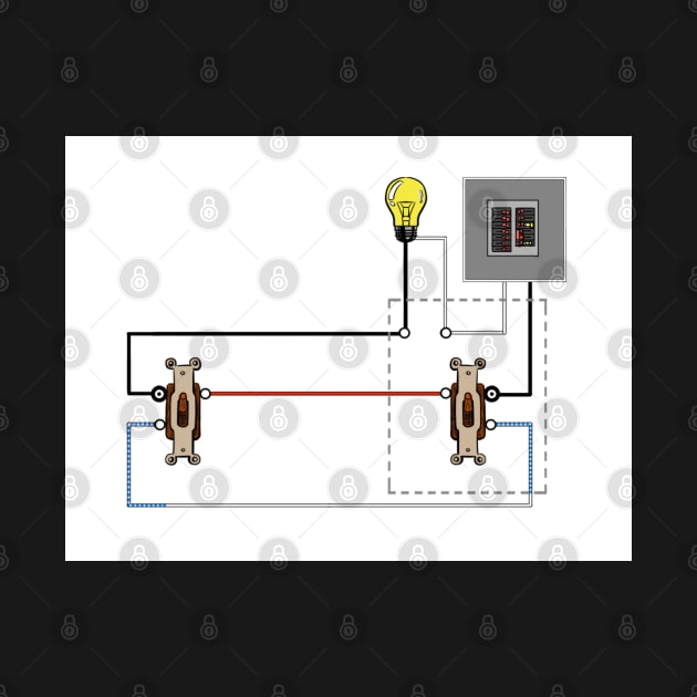 3-Way Switch Diagram Line Load Wires Same Box by MVdirector