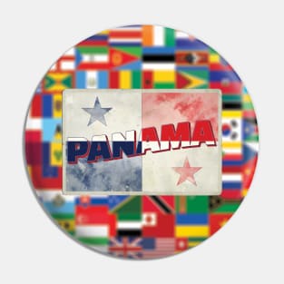 Panama Vintage style retro souvenir Pin