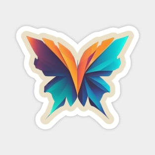 Butterfly Flight - Minimalist butterfly design for the environment Magnet